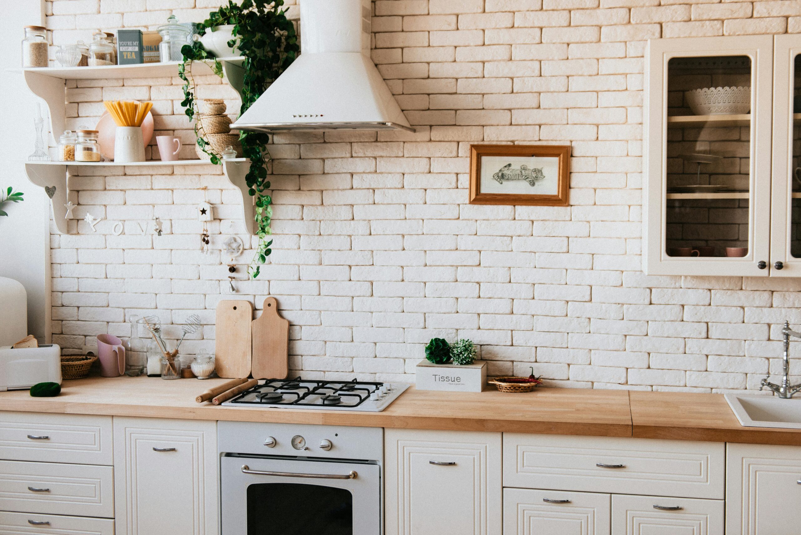 Kitchen with Open Shelves