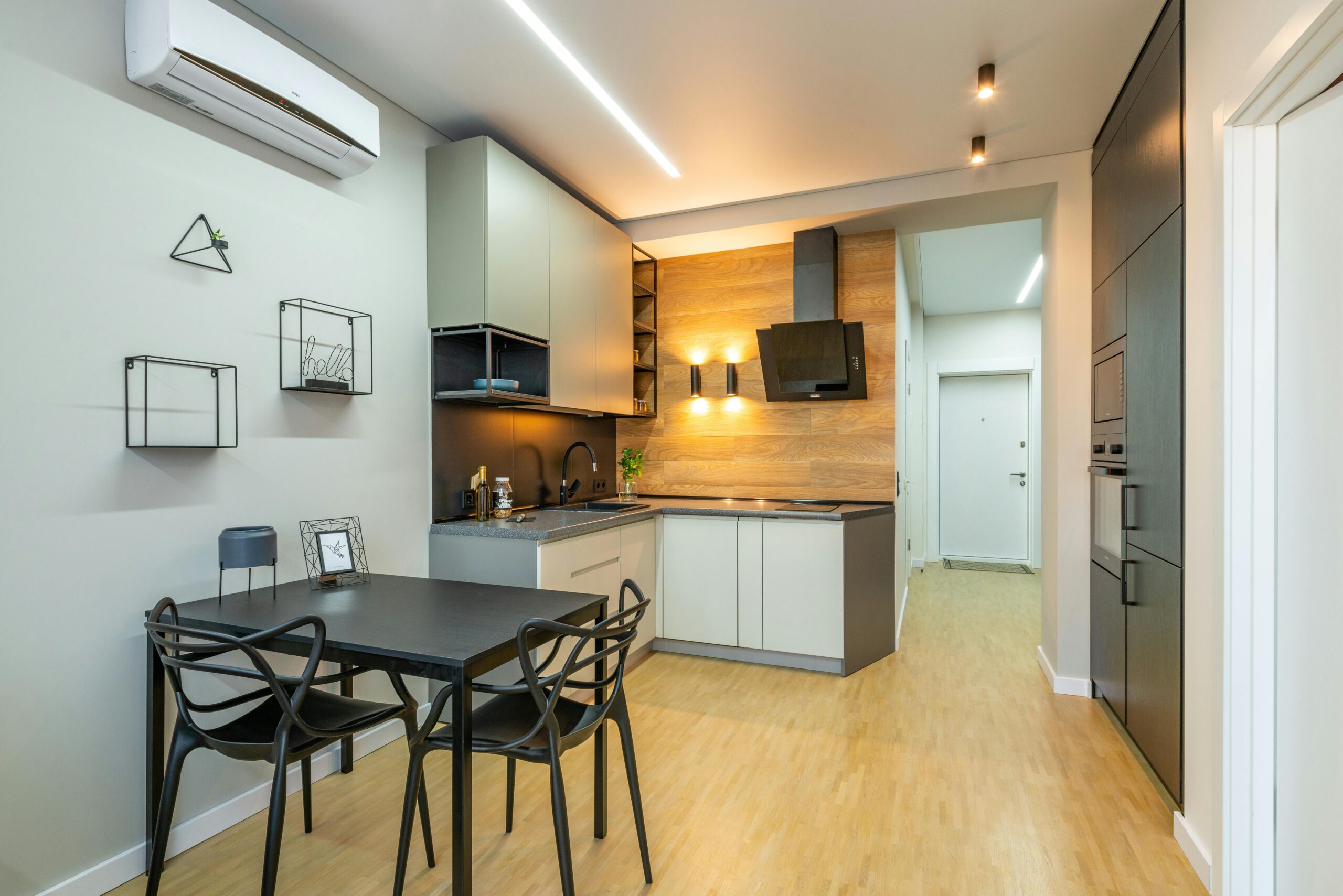 Well-Lighted Kitchen with Range Hood