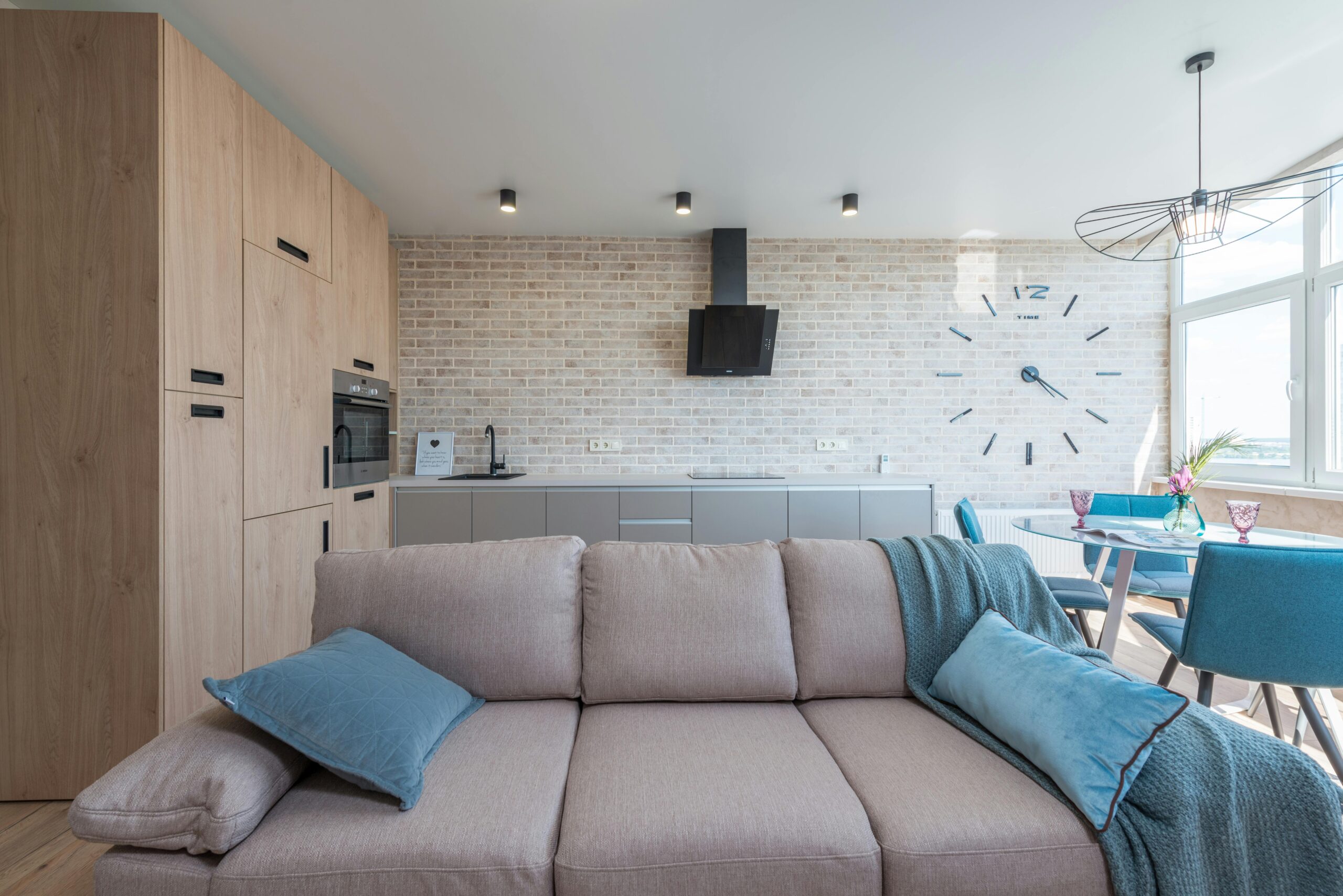 new spacious room in contemporary apartment