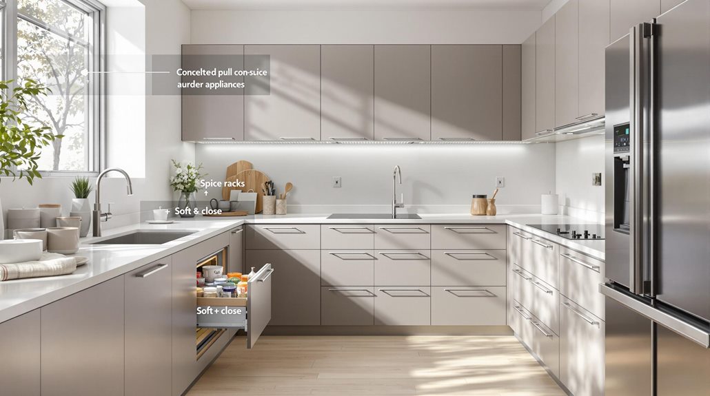 concealed functional design components