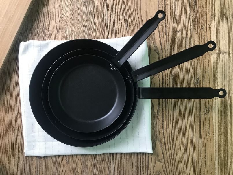 carbon steel pans. 