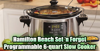Hamilton Beach Set ‘n Forget Programmable 6-quart Slow Cooker