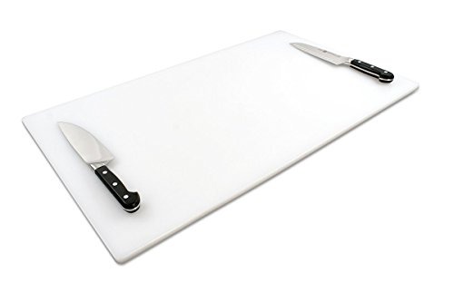 Commercial Plastic Cutting Board, Extra Large 30 x 18 x 0.5 Inch (NSF, FDA Approved)